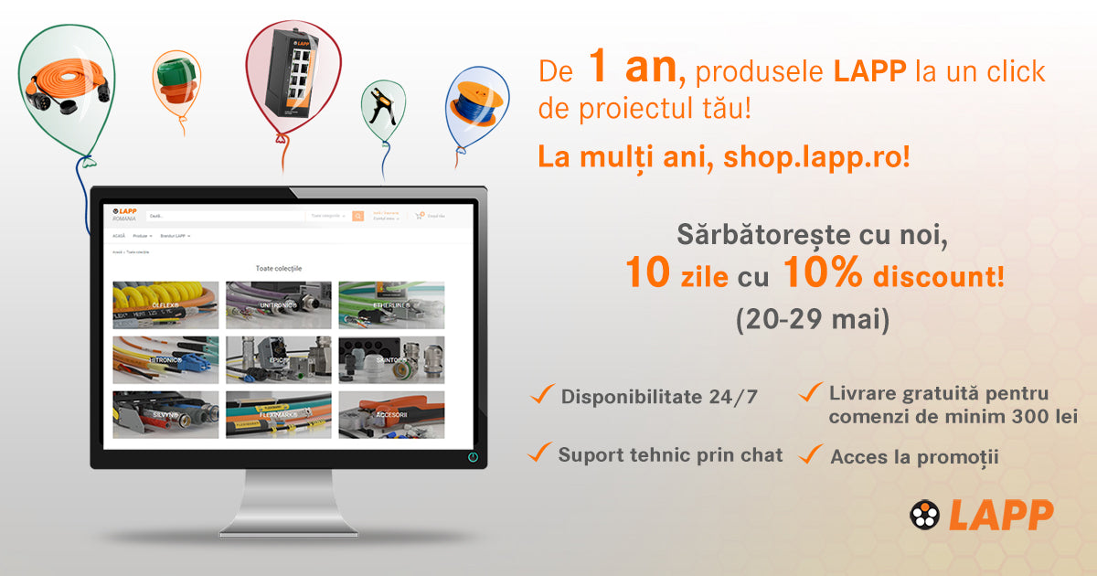 Aniversare 1 an de shop.lapp.ro