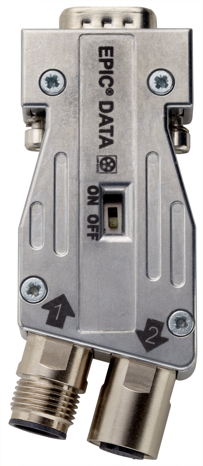 ED-PB-35-PG-M12-PRO - Conector PROFIBUS cu carcasa complet metalica, cu conectori M12 cu conexiune tip arc