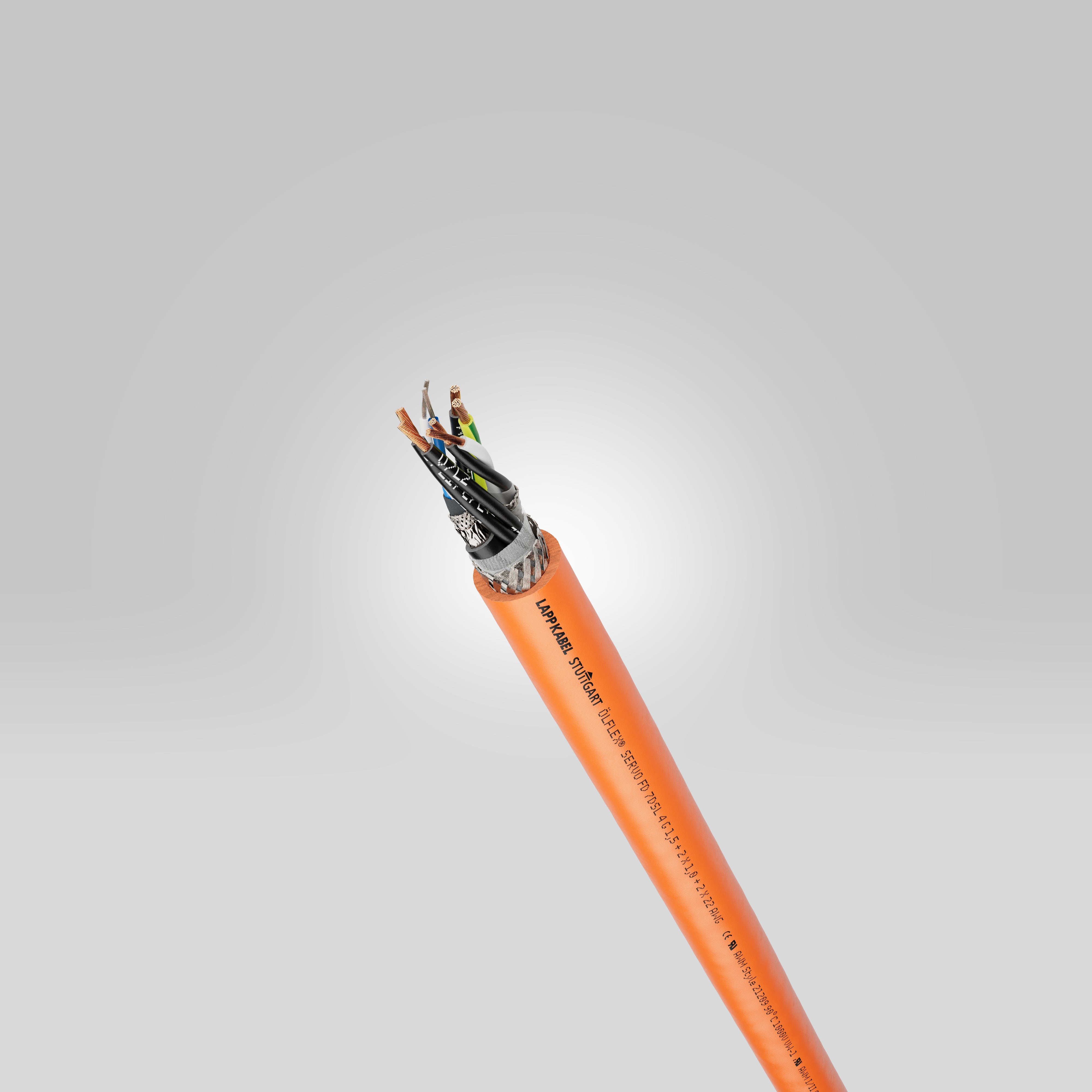 ÖLFLEX SERVO FD 7DSL 4G6+(2x1)+(2x22AWG<p><font color="#AAAAAA">Cablu hibrid cu capacitate scăzută, cu manta din PUR, pentru aplicaţii super dinamice pe lanţ port cablu, certificat</font></p>