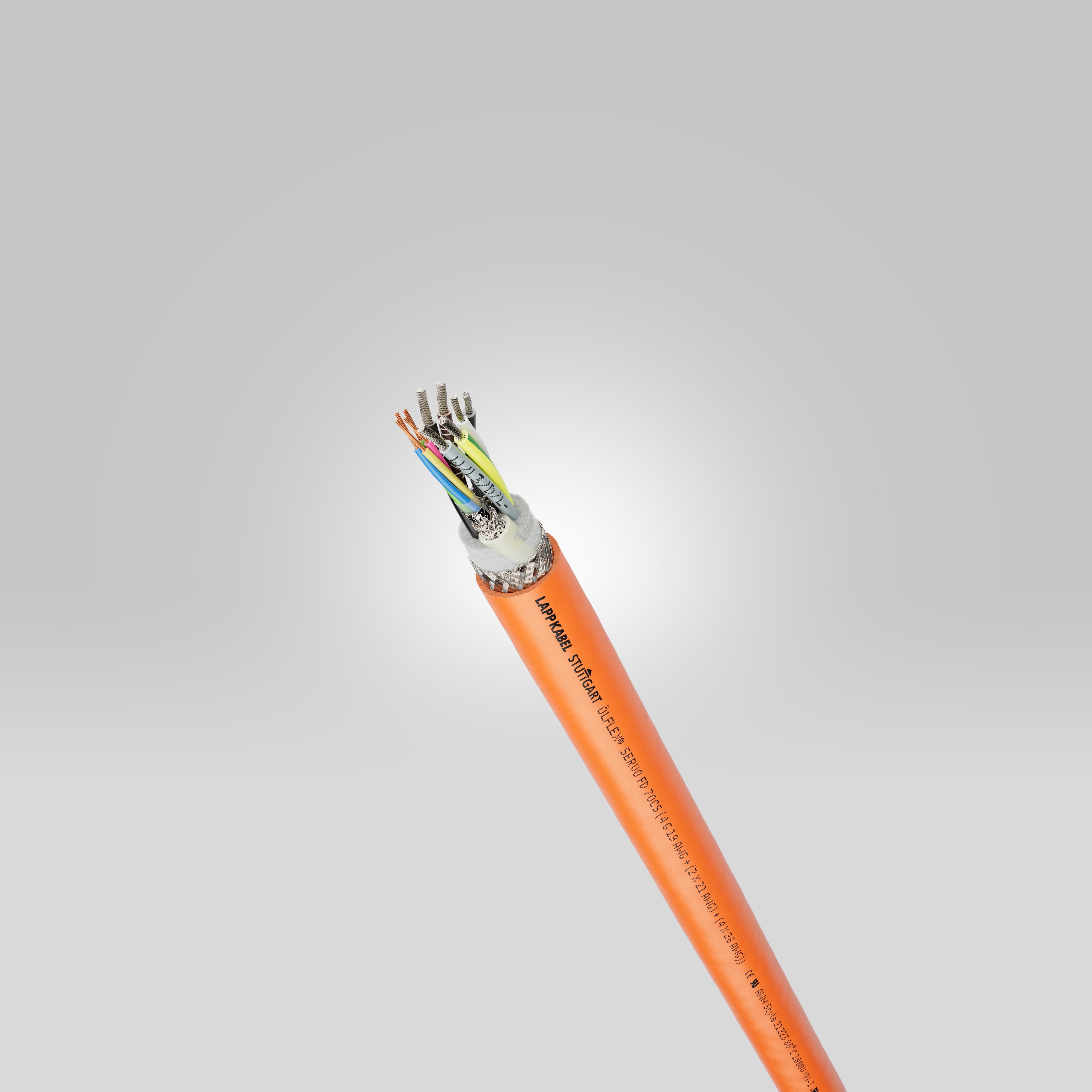 ÖLFLEX SERVO FD 7OCS 4G19AWG+(2x21AWG)+<p><font color="#AAAAAA">Cabluri servo hibride de capacitate mică, cu izolație din PUR pentru utilizare foarte dinamică pe lanțuri portcablu - certificat</font></p>