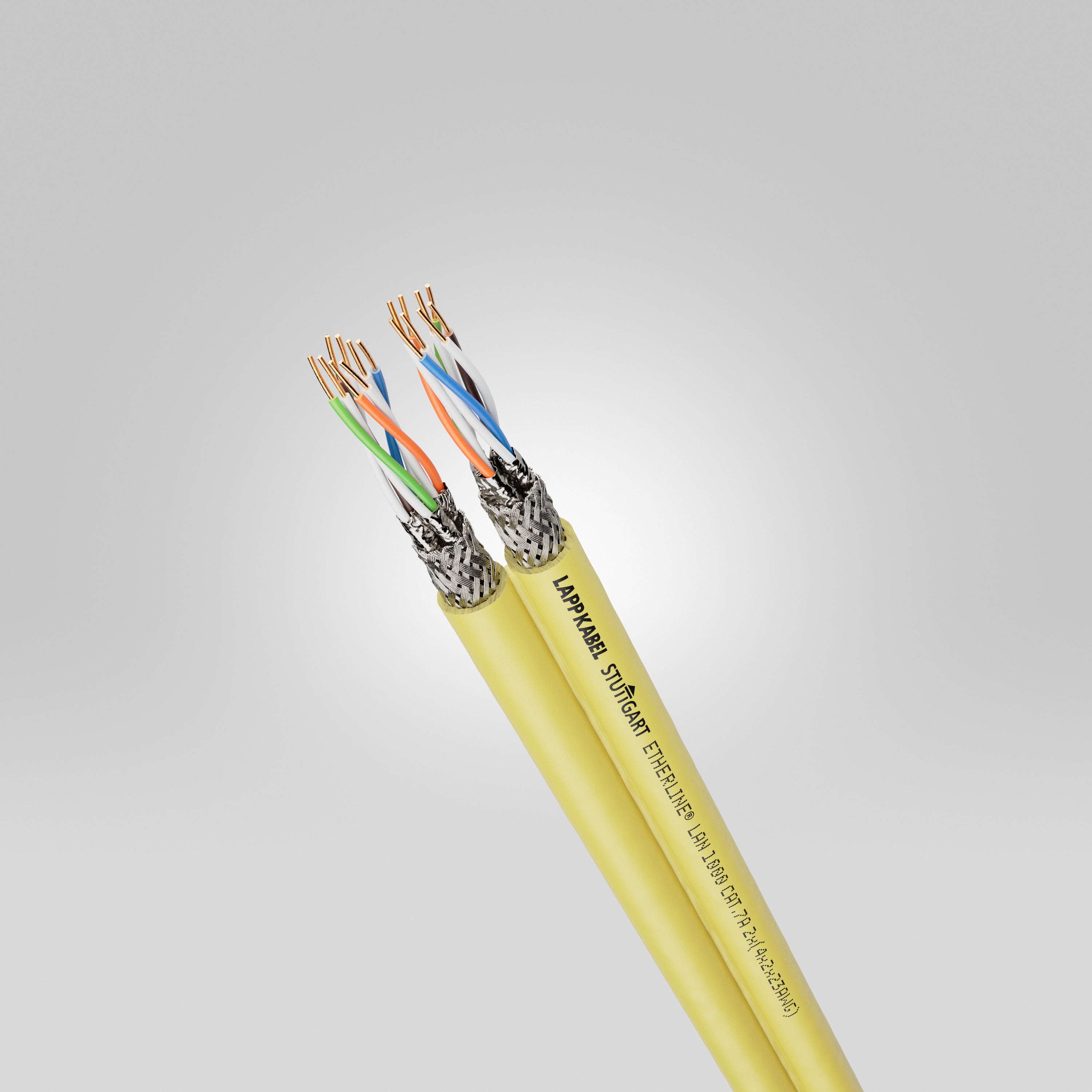 ETHERLINE LAN 1000 Cat.7A 4x2x23AWG - Cablu de date aparinând categoriei 7A, clasa FA - testat pâna la o valoare de 1000 MHz
