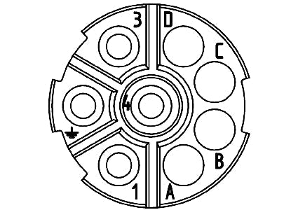 EPIC POWER LS1 D6 3+PE+4 14-17 (20) - Conectori circulari pentru servomotoare ?i surse de alimentare