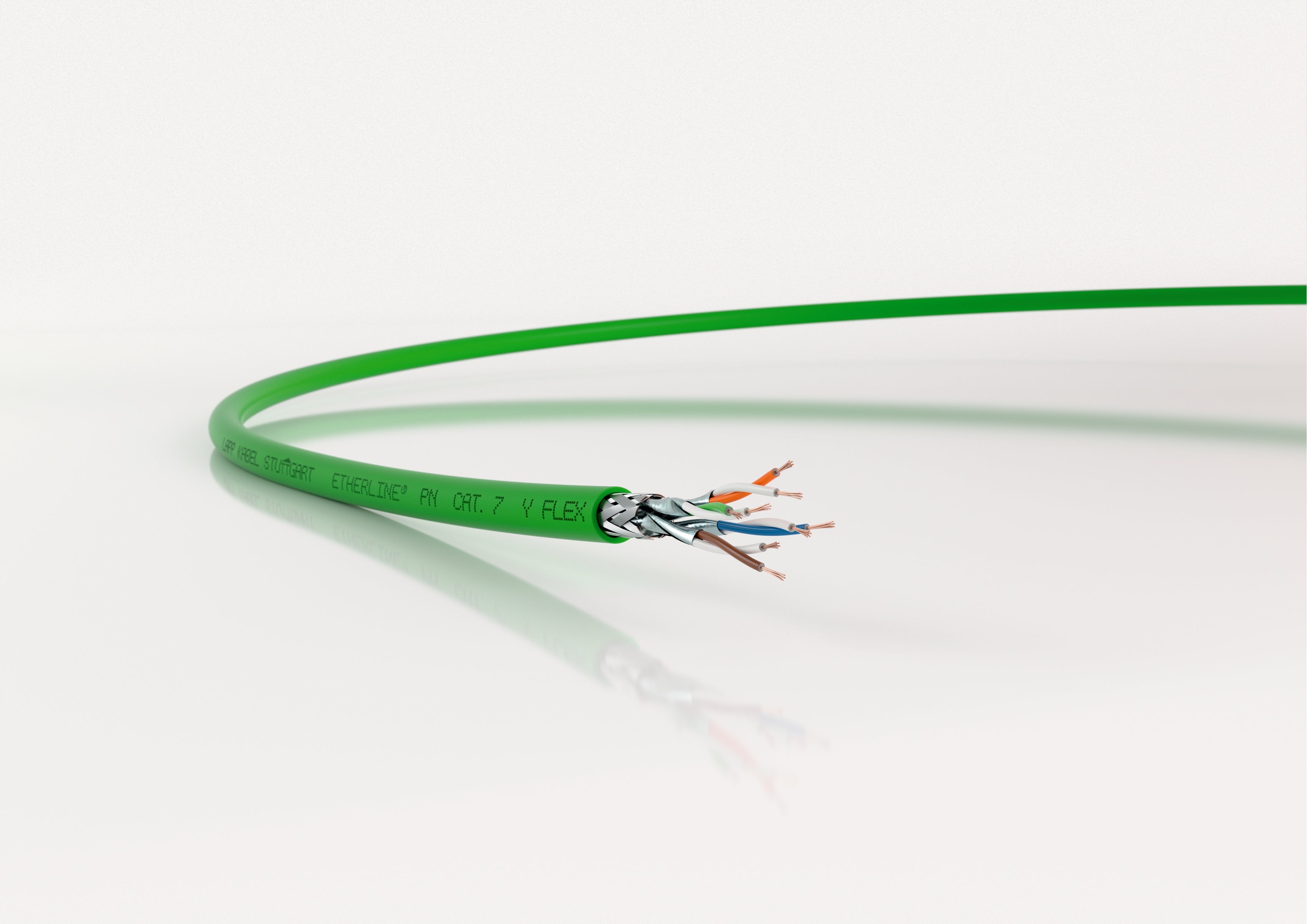 ETHERLINE PN CAT.7 FRNC FLEX A - Cablu Ethernet apartinând categoriei 7, clasa F pentru utilizare flexibila - testat pâna la o valoare de 600 MHz