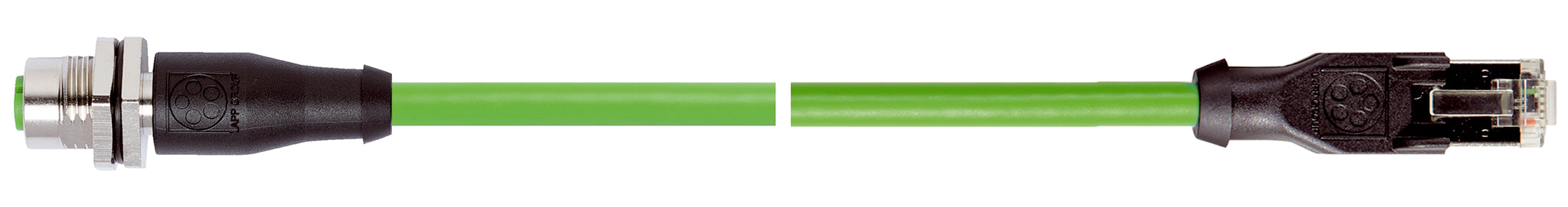 IE-PNB-5-M12D-S-20-Y-2-22-7-RJ45 - Patchcord pentru PROFINET cu conectori M12/RJ45