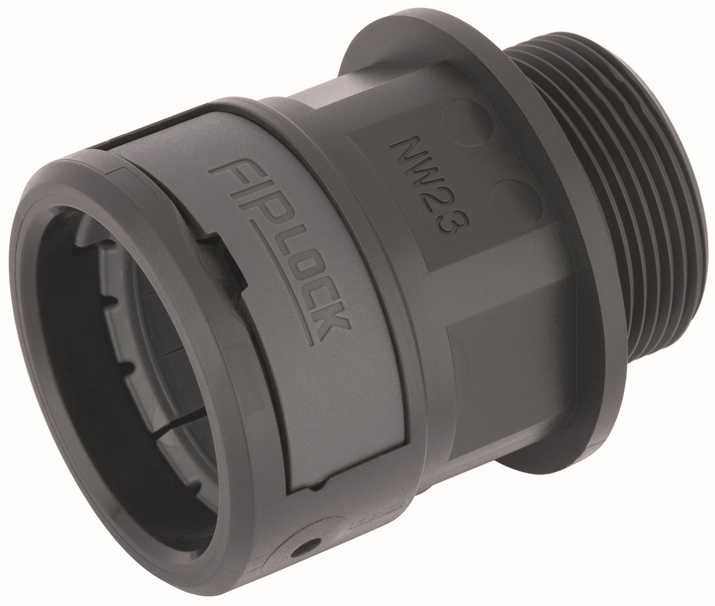 FIPLOCK ONE NPT 1/2 - 17 GY - Sistem de piese de blocare pentru tuburi de protectie, pentru cele mai ridicate cerin?e, potrivit pentru FIPLOCK® PA6/PA12