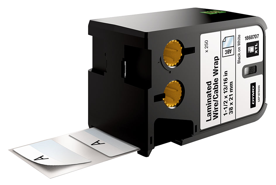 DYMO XTL LABEL VIN 12BK/WH