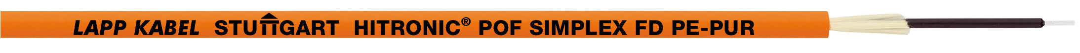 HITRONIC POF SIMPLEX FD PE-PUR - Fibra optica din polimer versiune cu izolatie PUR , simplex buffered, aplica?ii flexibile