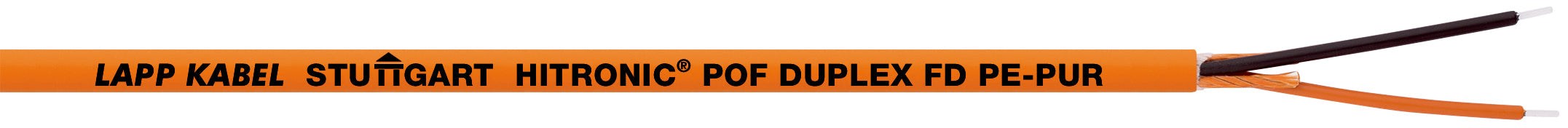 HITRONIC POF DUPLEX PE-PUR - Fibra optica din polimer versiune cu izolatie PUR ,duplex , aplica?ii statice sau flexibile