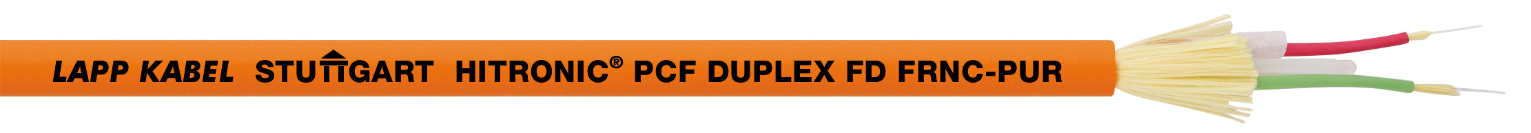 HITRONIC® PCF DUPLEX FD FRNC-PUR - Cabluri din fibre placate cu polimer cu doua fibre (Duplex), aplica?ii in mi?care, izola?ie PUR, fara halogeni