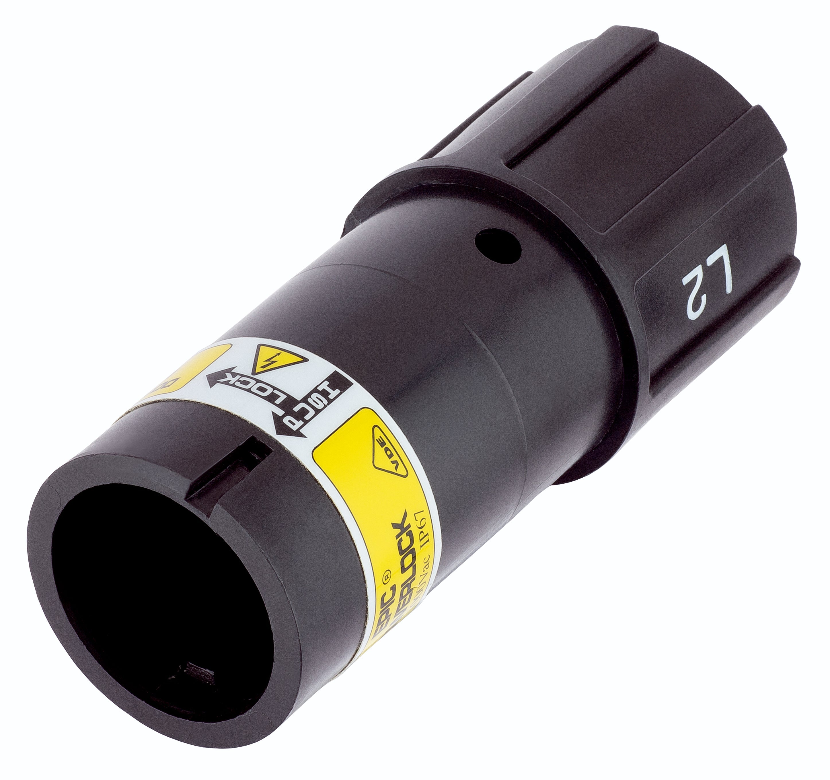 EPIC POWERLOCK D6 C L2/BK M40 (1) - Conector monopolar pentru distributie mobila, motoare si generatoare