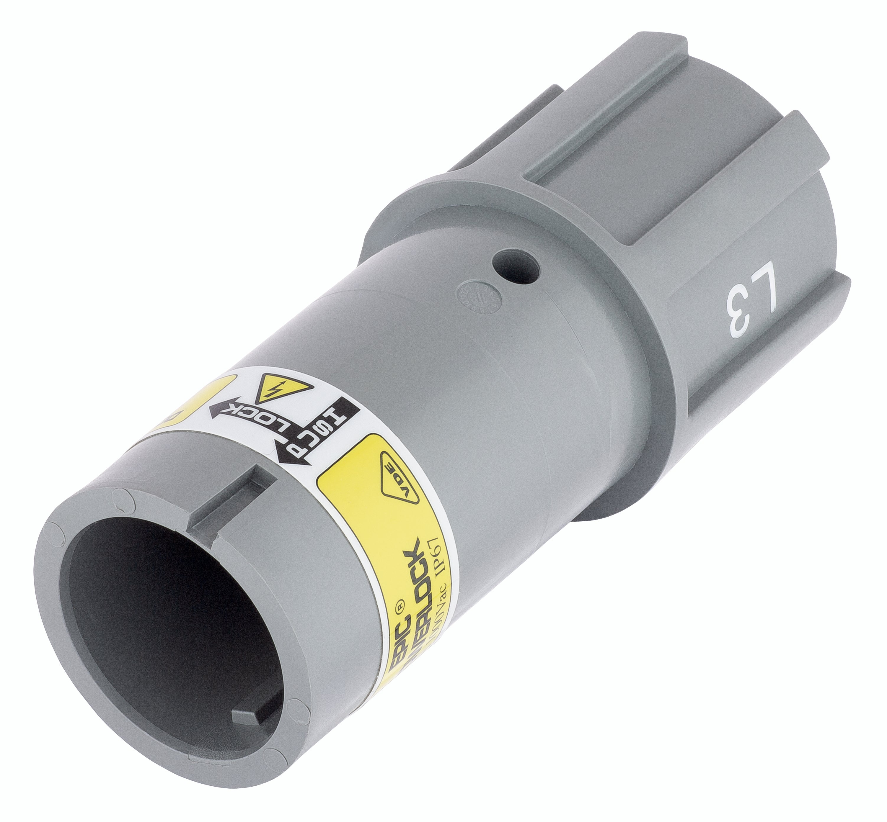 EPIC POWERLOCK D6 C L3/GY M40 (1) - Conector monopolar pentru distributie mobila, motoare si generatoare