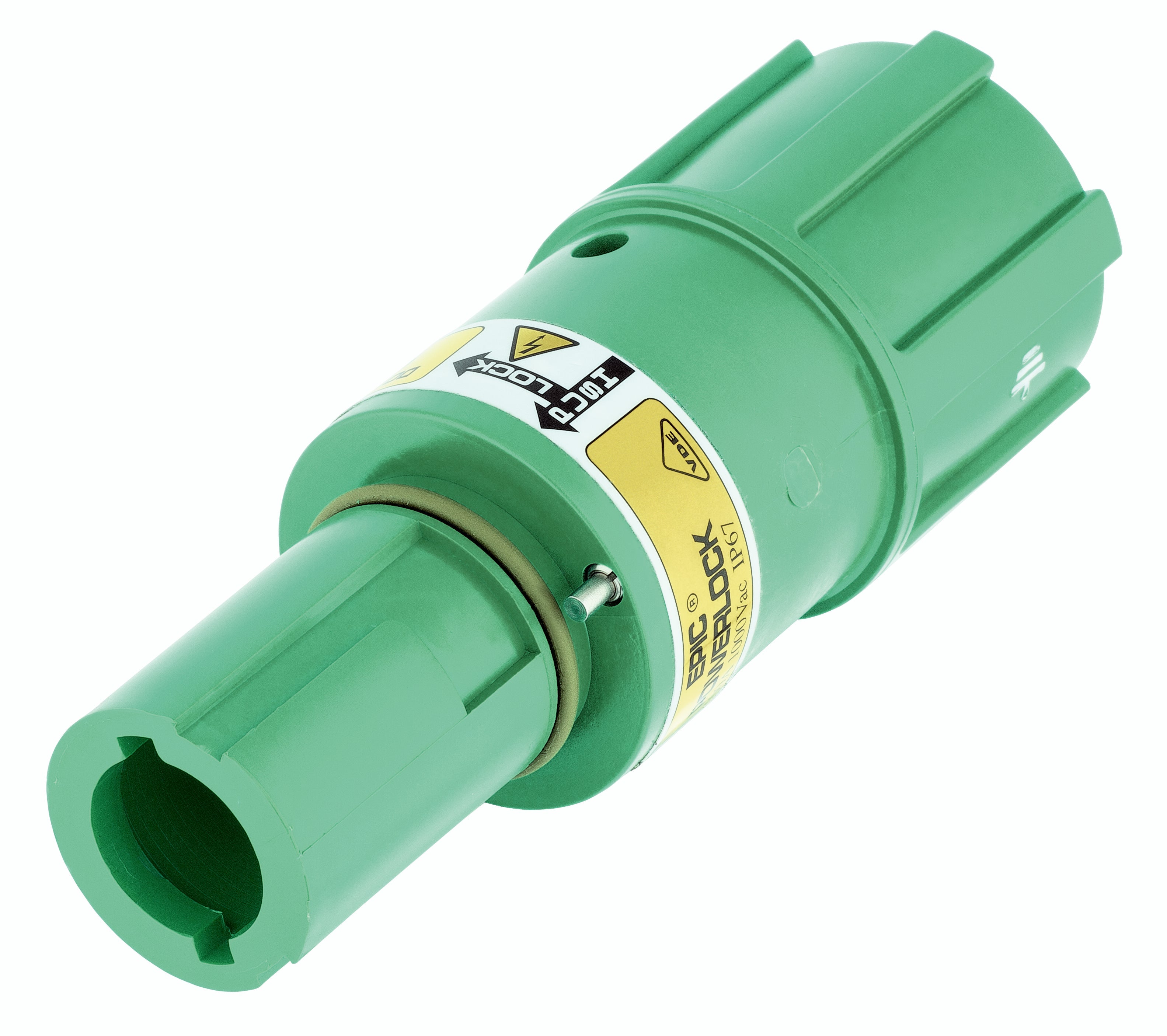 EPIC POWERLOCK F6 C PE/GN M40 (1) - Conector monopolar pentru distributie mobila, motoare si generatoare