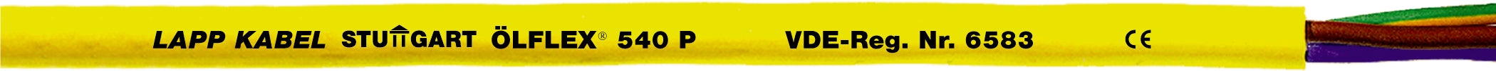 ÖLFLEX 540 P 2X1 - Cablu flexibil pentru temperaturi scazute, rezistent la abraziune si uleiuri, cu izolatii din TPE/PUR, pentru conditii grele, cu agrement VDE