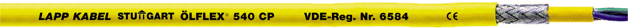 ÖLFLEX 540 CP 3G0,75 - Cablu flexibil ecranat pentru conditii grele, rezistent la abraziune si ulei, flexibil la rece, agrementat VDE