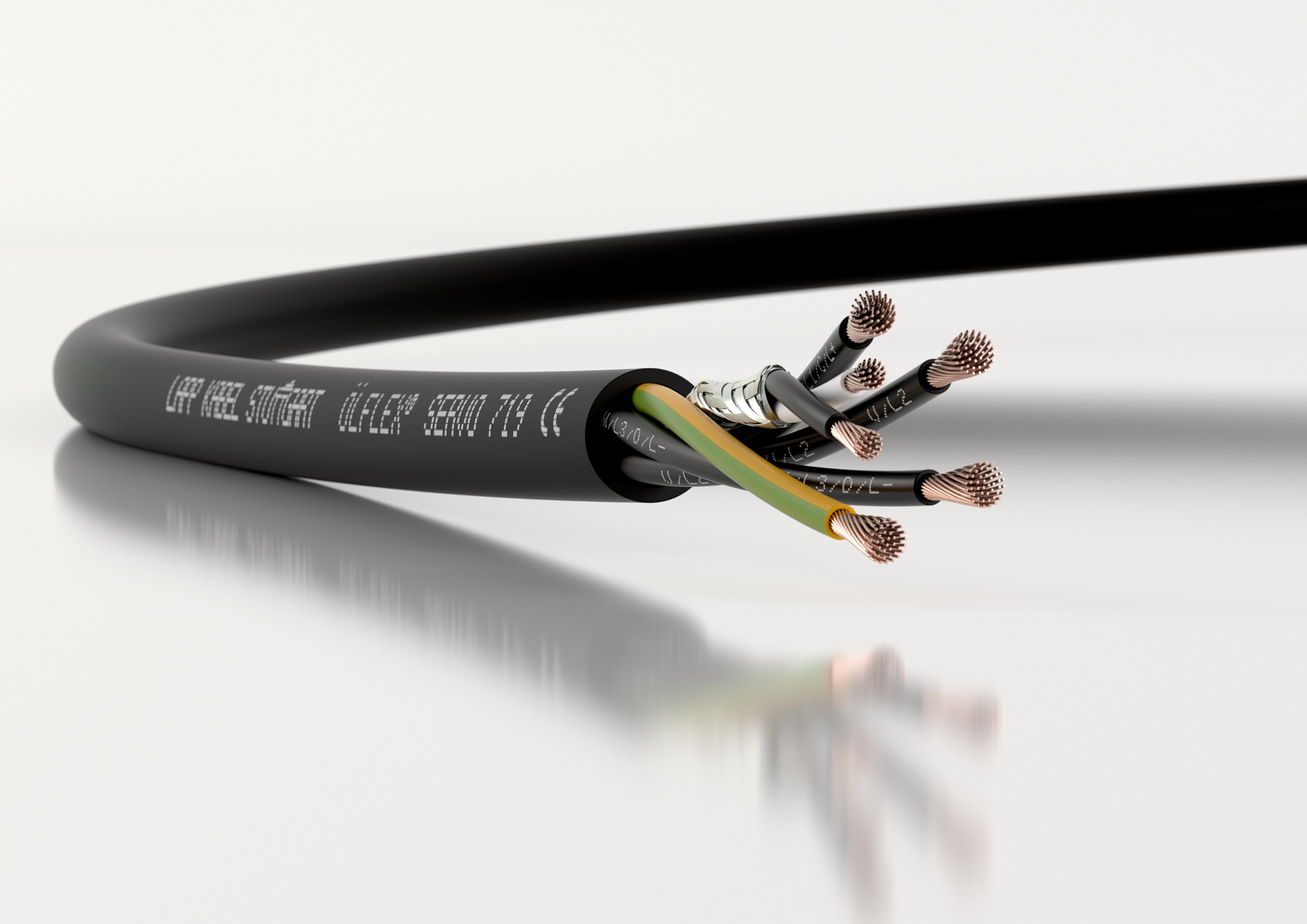 ÖLFLEX SERVO 719 4G4+(2x1,5) - Cablu servo cu capacitate redusa cu manta de PVC pentru instala?ii fixe - agrementat pentru America de Nord