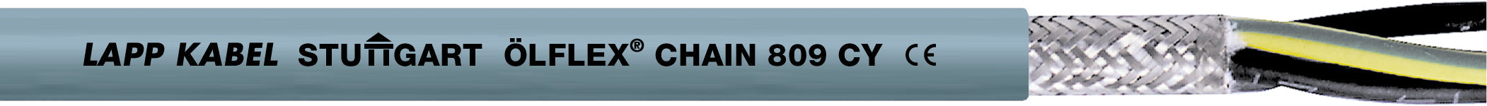 ÖLFLEX CHAIN 809 CY 2X1,0 - Cablu de control ecranat, super flexibil, cu izolatii de PVC, certificat pentru America de Nord