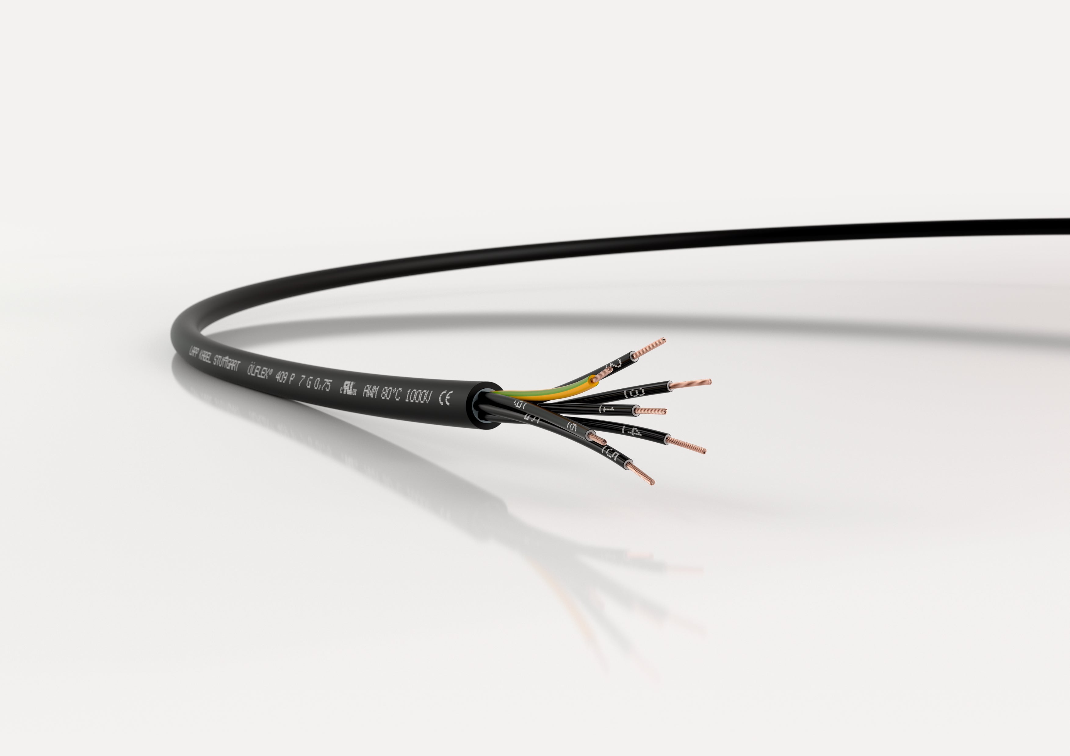 ÖLFLEX 409 P 3G0,75 - Cablu de control rezistent la abraziune si uleiuri pentru aplicatii cu cerinte deosebite - certificat pentru utilizare în America de Nord