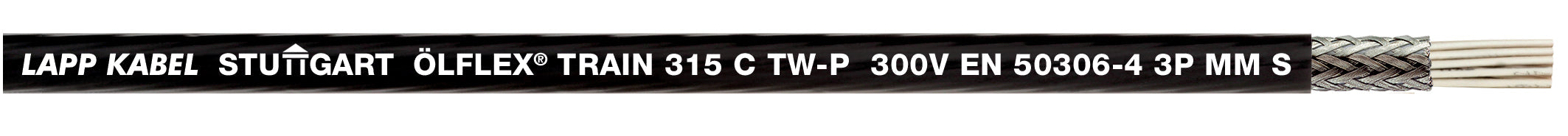 ÖLFLEX TRAIN 315 C TW-P 300V 2X0,75 - Cablu multi-conductor ecranat pentru cerin?e suplimentare în aplica?ii feroviare