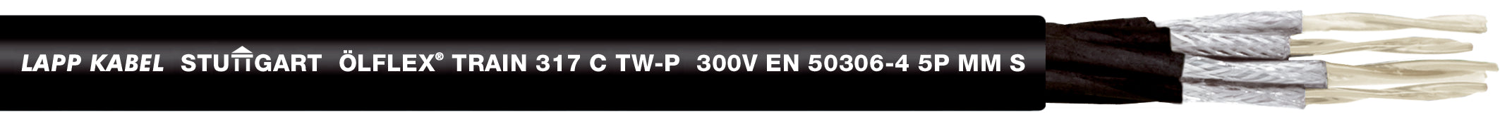 ÖLFLEX TRAIN 317 C TW-P 300V 7X(2X1) - Cablu multiconductor ecranat conform cu EN 50306-4 5P tip MM S pentru cerin?e ridicate în aplica?ii feroviare