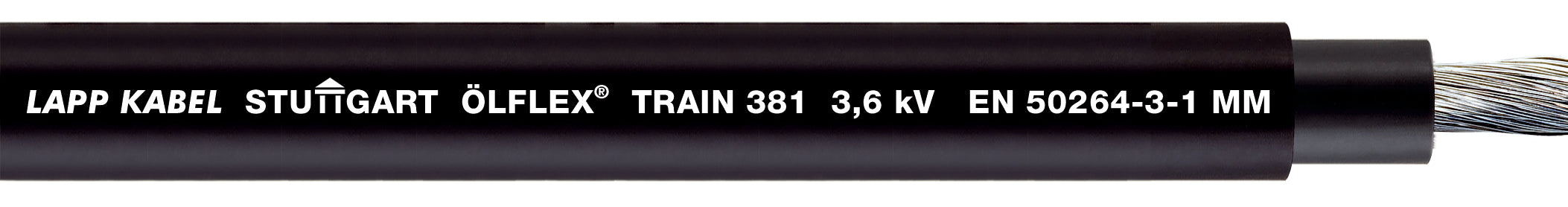 ÖLFLEX TRAIN 381 3,6kV 1X10 - Conductor conform cu EN 50264-3-1 tip MM pentru cerin?e ridicate în aplica?ii feroviare