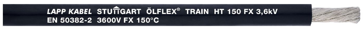 ÖLFLEX TRAIN HT 150 FX 3,6kV 1x150 - Conductor multifilar izolat conform EN 50382-2 tip FX pentru cerin?e ridicate în sectorul feroviar