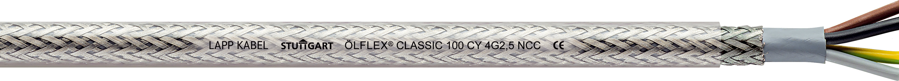 ÖLFLEX CLASSIC 100 CY 450/750V 4G70 - Cablu de conectare ?i de control din PVC, ecranat, codificat cromatic