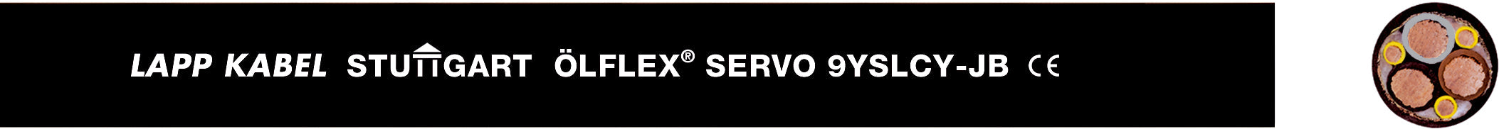 ÖLFLEX SERVO 9YSLCY-JB 3X120+3G16 BK - Cablu de motor optimizat EMC dublu ecranat, cu capacitate scazuta, certificat
