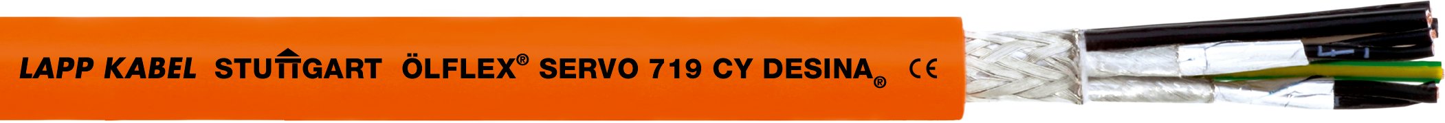 ÖLFLEX SERVO 719 CY 4G16+2x(2x1,5) - Cablu ecranat, cu capacitate redusa, cu izola?ie exterioara din PVC, pentru pozare fixa, certificat pentru America de Nord