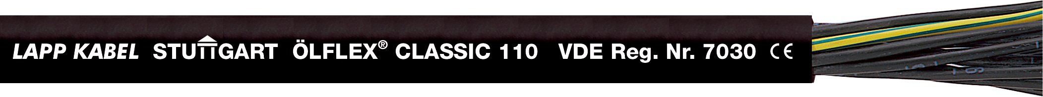 ÖLFLEX CLASSIC 110 4G2,5 BK - Cablu flexibil, rezistent la ulei, certificat VDE, cu manta exterioara neagra, pentru o gama larga de aplicatii