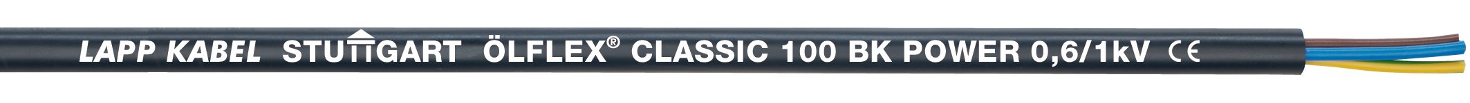 ÖLFLEX CLASSIC 100 BK 0,6/1 kV 3G2,5