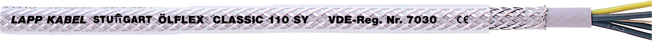 ÖLFLEX CLASSIC 110 SY 7G1 - Cabluri cu izolatie exterioara de PVC transparent si cu armatura din otel