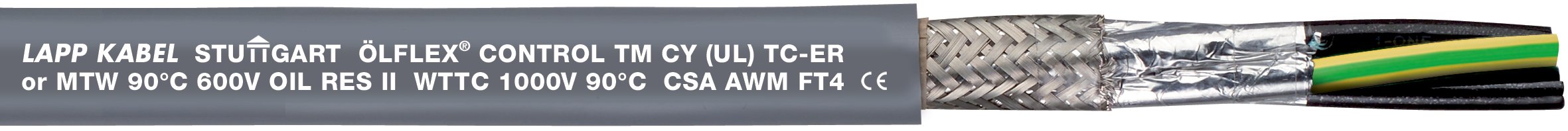 ÖLFLEX CONTROL TM CY 12G1,5 - Cablu de control ÖLFLEX®, izol?ie PVC 0.6/1kV, UL TC-ER/WTTC/AWM/OIL RES, CSA AWM, ecranat