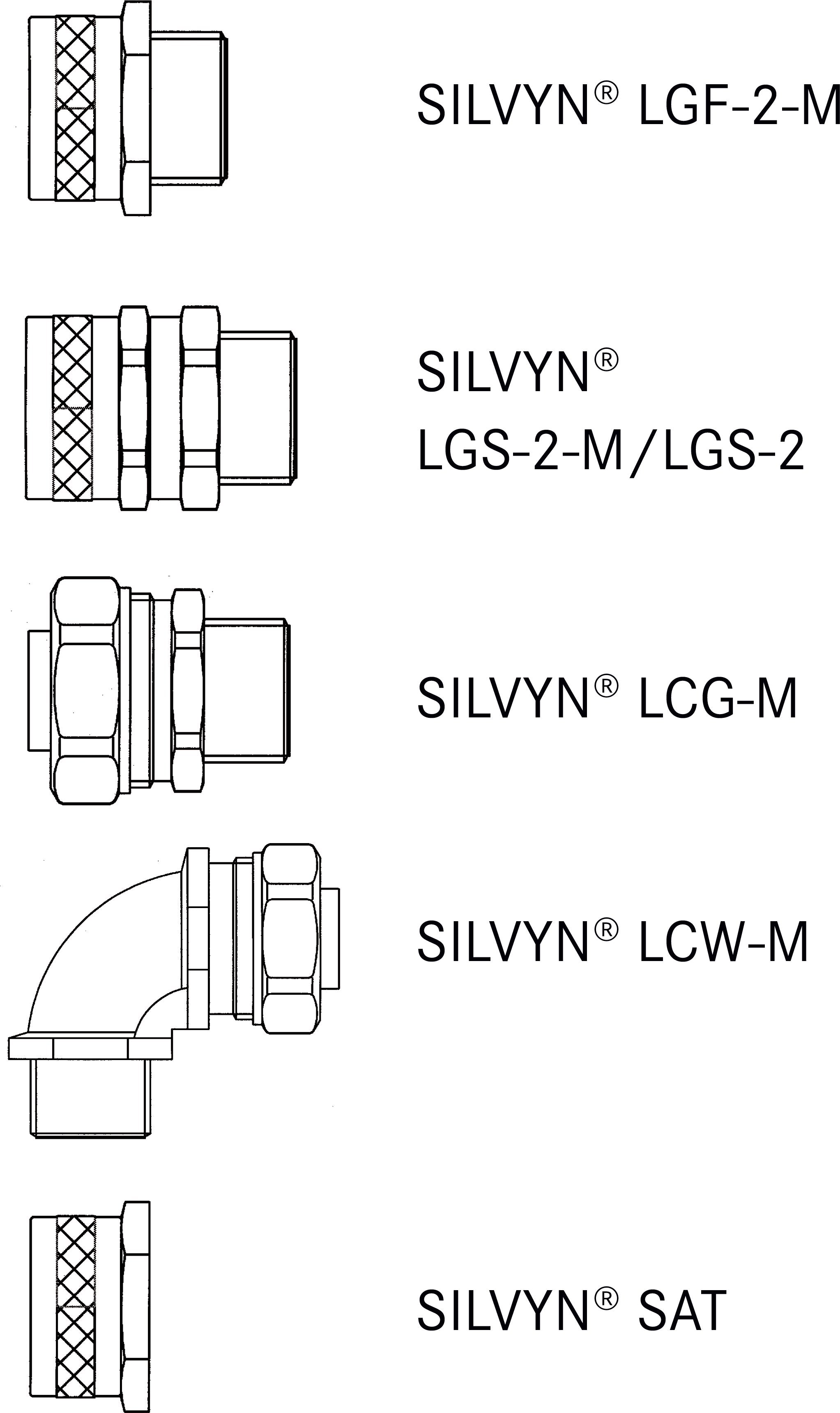 SILVYN LCCH-2 25/21.1X26 BK 25M