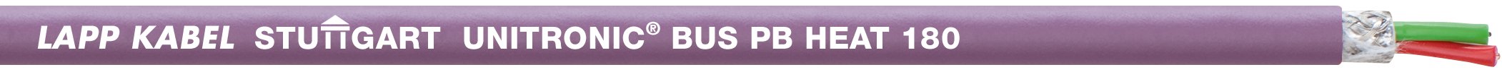 UNITRONIC BUS PB HEAT 180 1x(2x0,64) - Cablu PROFIBUS pentru domenii de aplicare cu temperaturi de pâna la +180 °C