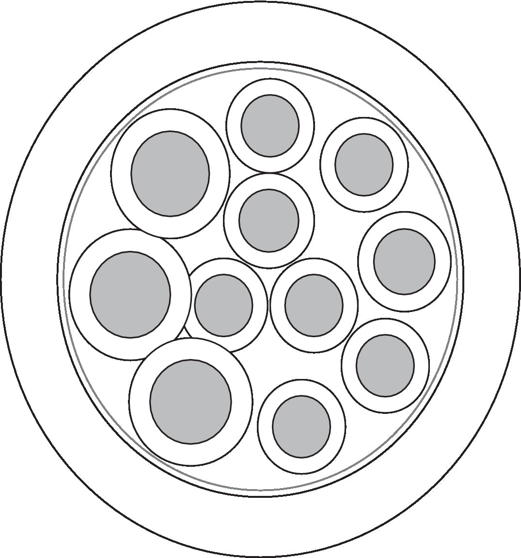 UNITRONIC SENSOR Li9Y11Y 3X1,0+8x0,5UL