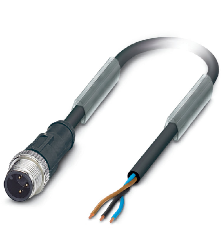 AB-C3-M12MS-10,0PUR - Conector M12 fisa sau priza si un capat liber