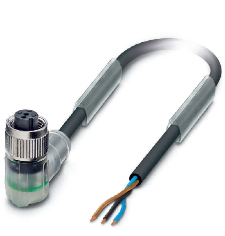 AB-C3-5,0PUR-M12FA-2L - Conector M12 fisa sau priza si un capat liber