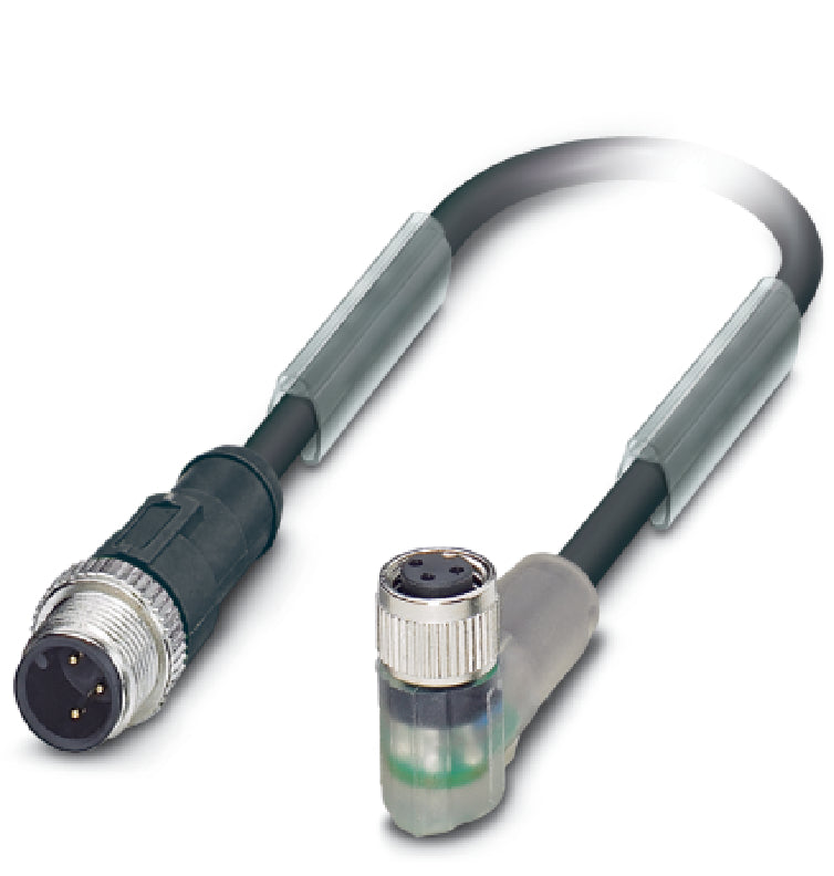 AB-C3-M12MS-0,3PUR-M8FA-2L - Conector fisa M12 cu conector priza M12