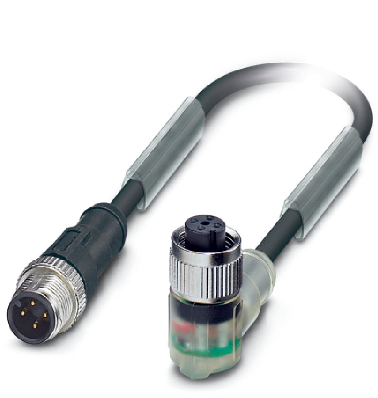 AB-C4-M12MS-0,6PUR-M12FA-3L - Fisa M12 si priza M12