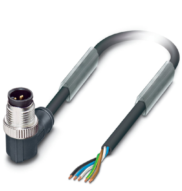 AB-C5-M12MA-2,0PUR - Conector M12 fisa sau priza si un capat liber