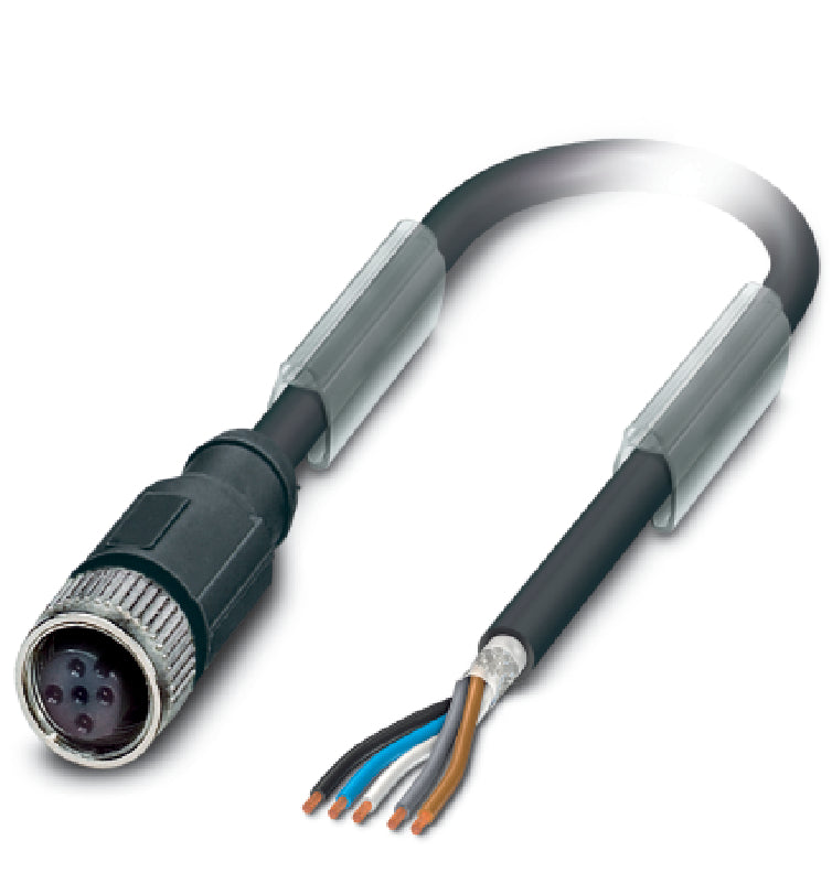 AB-C5-2,0PUR-M12FS-SH<p><font color="#AAAAAA">Conector M12 fişă sau priză, un capăt liber, și cablu ecranat</font></p>