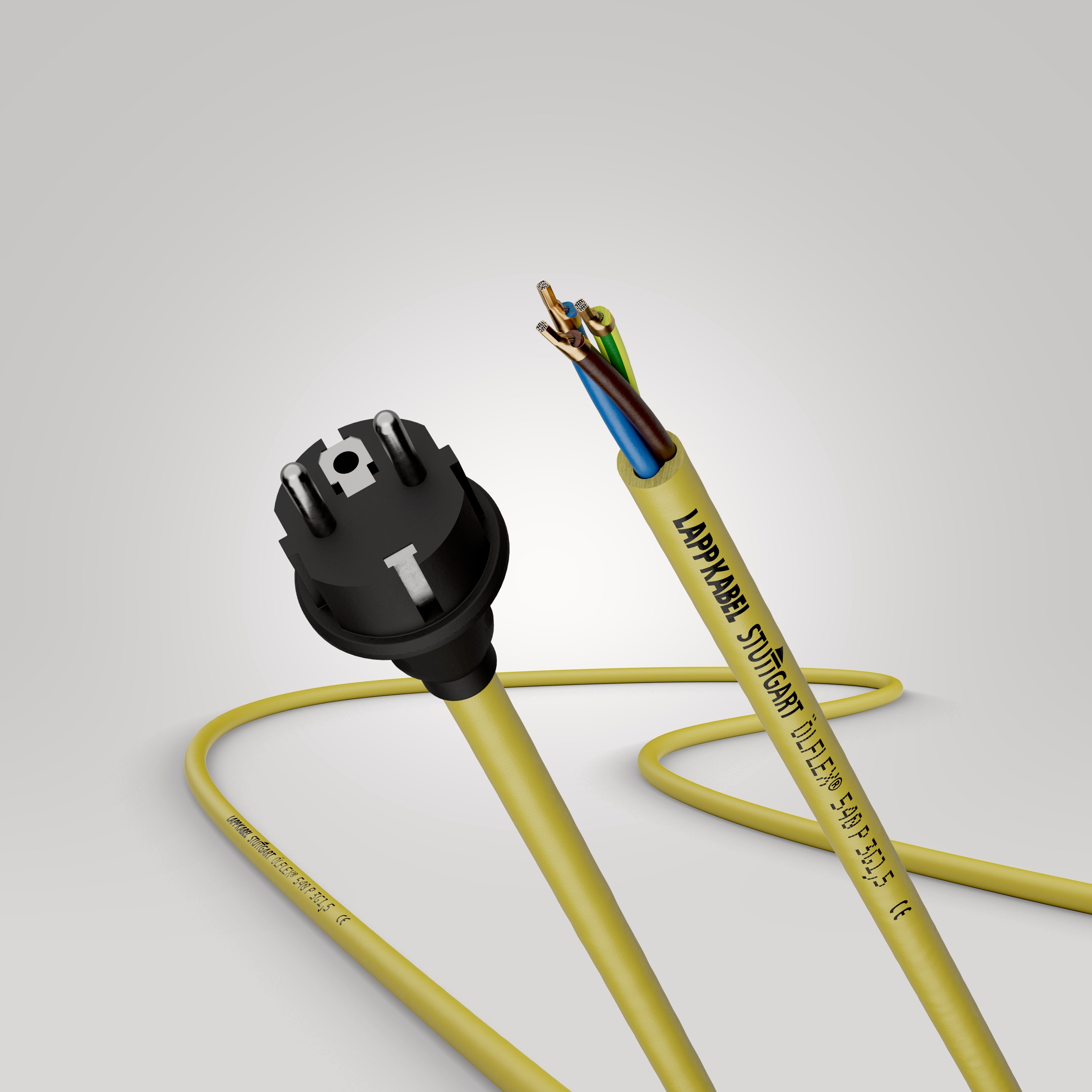 ÖLFLEX PLUG 540P07 3G1,5 5M IP44V250V - Fi?â monofazata de 250V-CEE ?i cablu ÖLFLEX® cu manta din PUR, pentru re?ea TN de 230/400 V