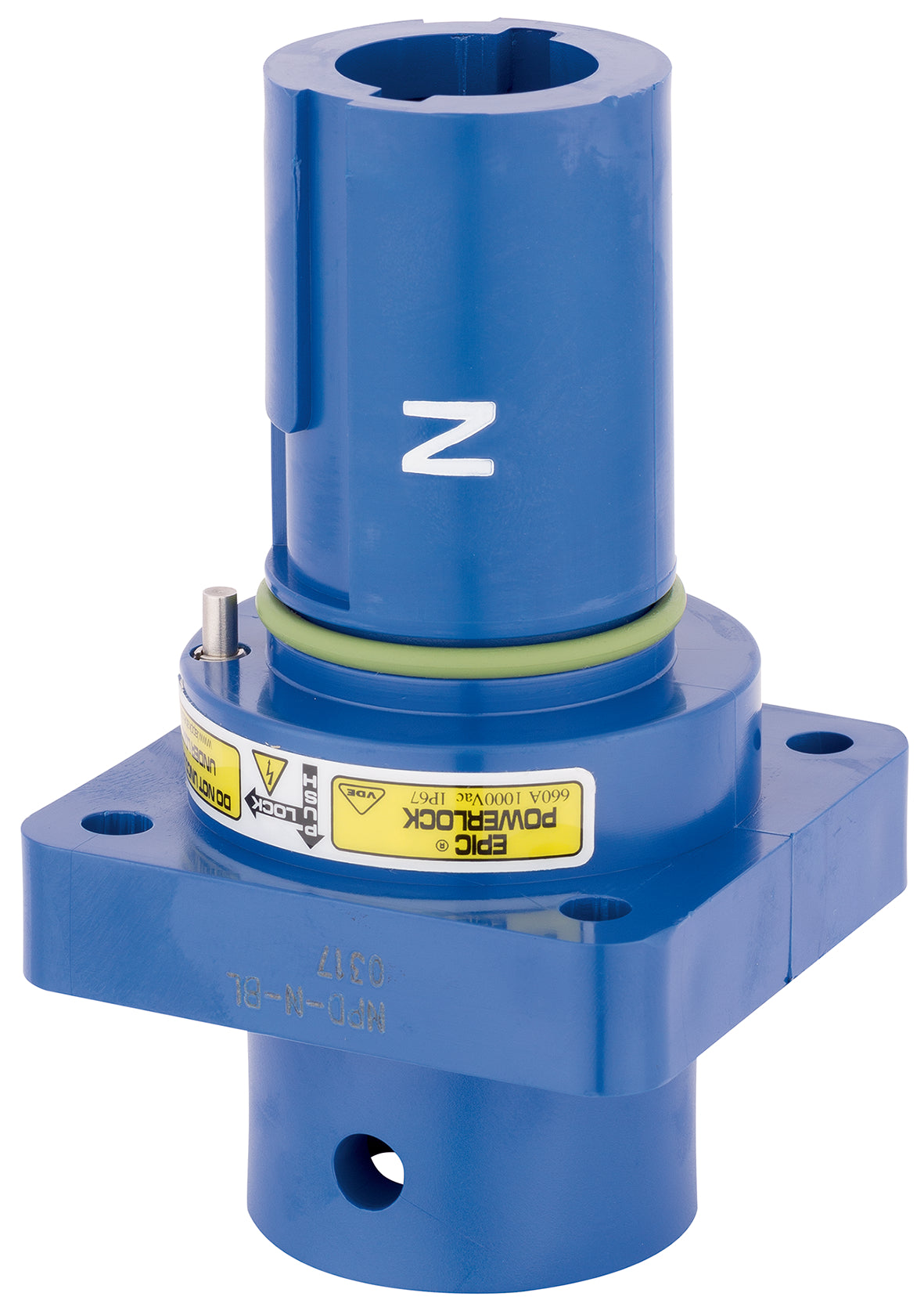 EPIC POWERLOCK A1 S PE/GN SP M12 (1) - Conector monopolar pentru distributie mobila, motoare si generatoare