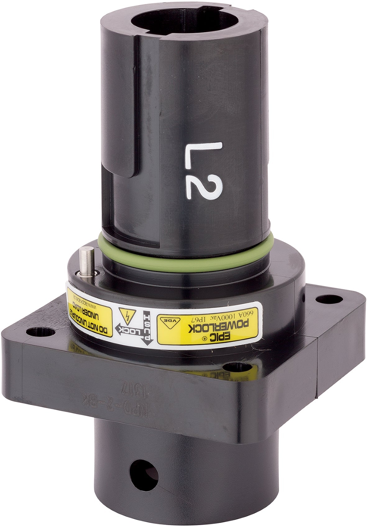 EPIC POWERLOCK A1 C PE/GN SP M12 (1) - Conector monopolar pentru distributie mobila, motoare si generatoare