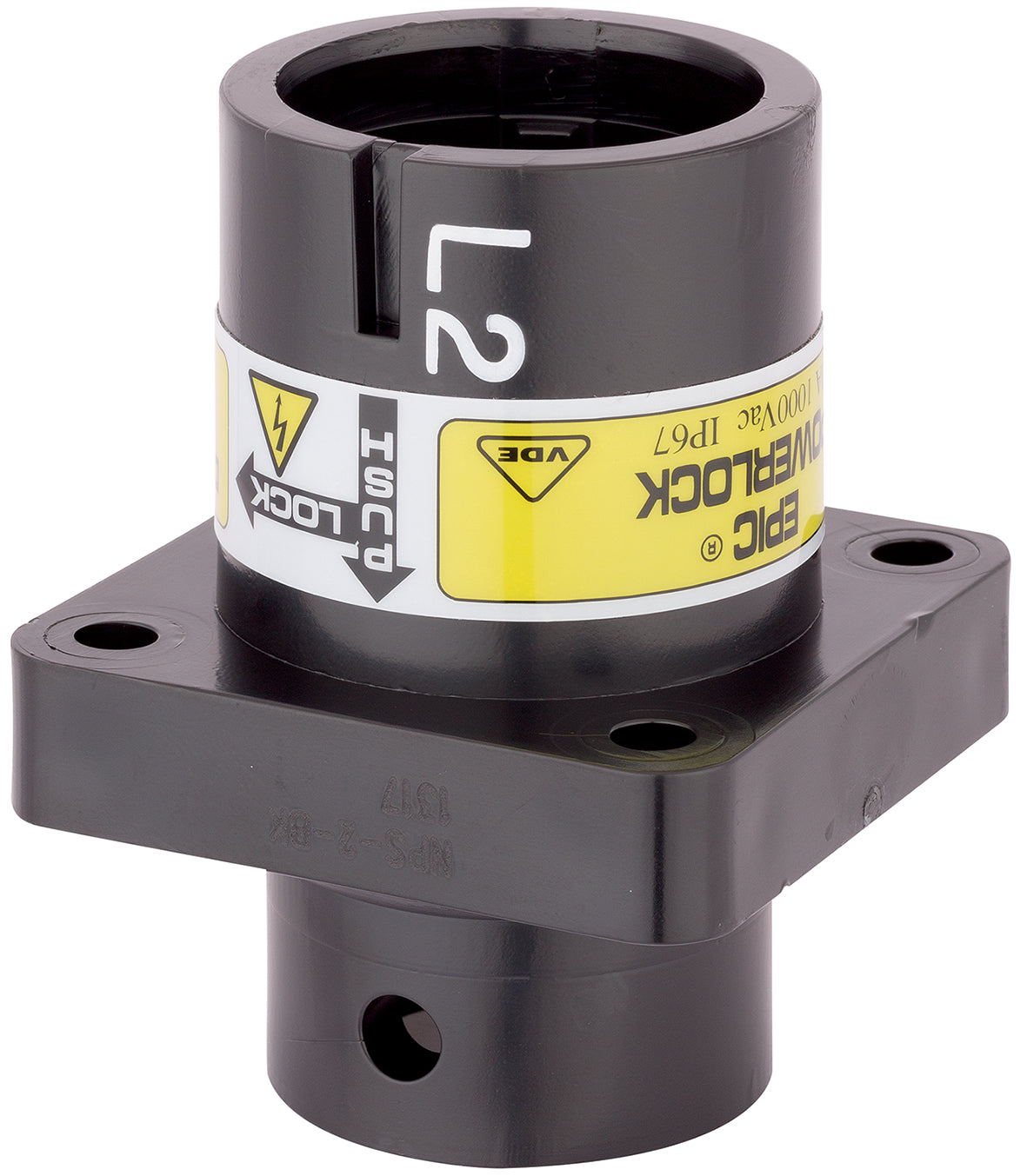 EPIC POWERLOCK A6 S  N/BL QP M12 (1) - Conector monopolar pentru distributie mobila, motoare si generatoare