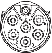 EPIC POWER M17 D6 6+PE M 3,5-11 (5) - Conectori circulari pentru servomotoare ?i surse de alimentare