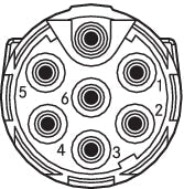 EPIC POWER M17 D6 7+PE F 3,5-11 (5) - Conectori circulari pentru servomotoare ?i surse de alimentare