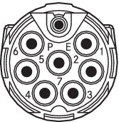 EPIC POWER M17 D6 3+PE+5 M 3,5-11 (5) - Conectori circulari pentru servomotoare ?i surse de alimentare