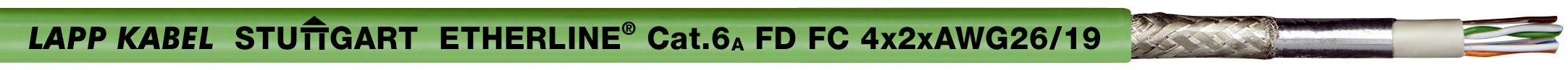 ETHERLINE PN Cat. 6A P FD FC<p><font color="#AAAAAA">Cablu Ethernet categoria 6A, clasa EA pentru utilizare cu flexibilitate ridicată cu manta interioară FC - testat până la o valoare de 500 MHz</font></p>