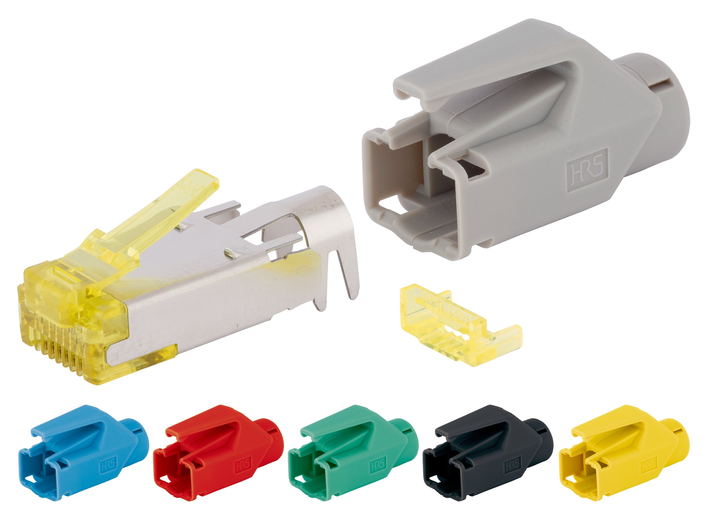RJ45 Stecker TM31 Hirose Cat.6A GN - Conectori cu fi?e RJ45 Cat.6A, Class EApâna la 500 MHz